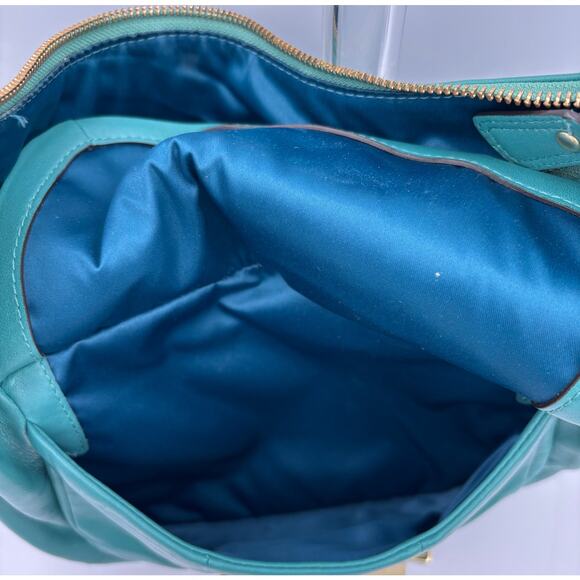 Coach Kristin Leather Hobo Bag | Style No. 16808 | Green Shoulder Purse - Picture 9 of 10